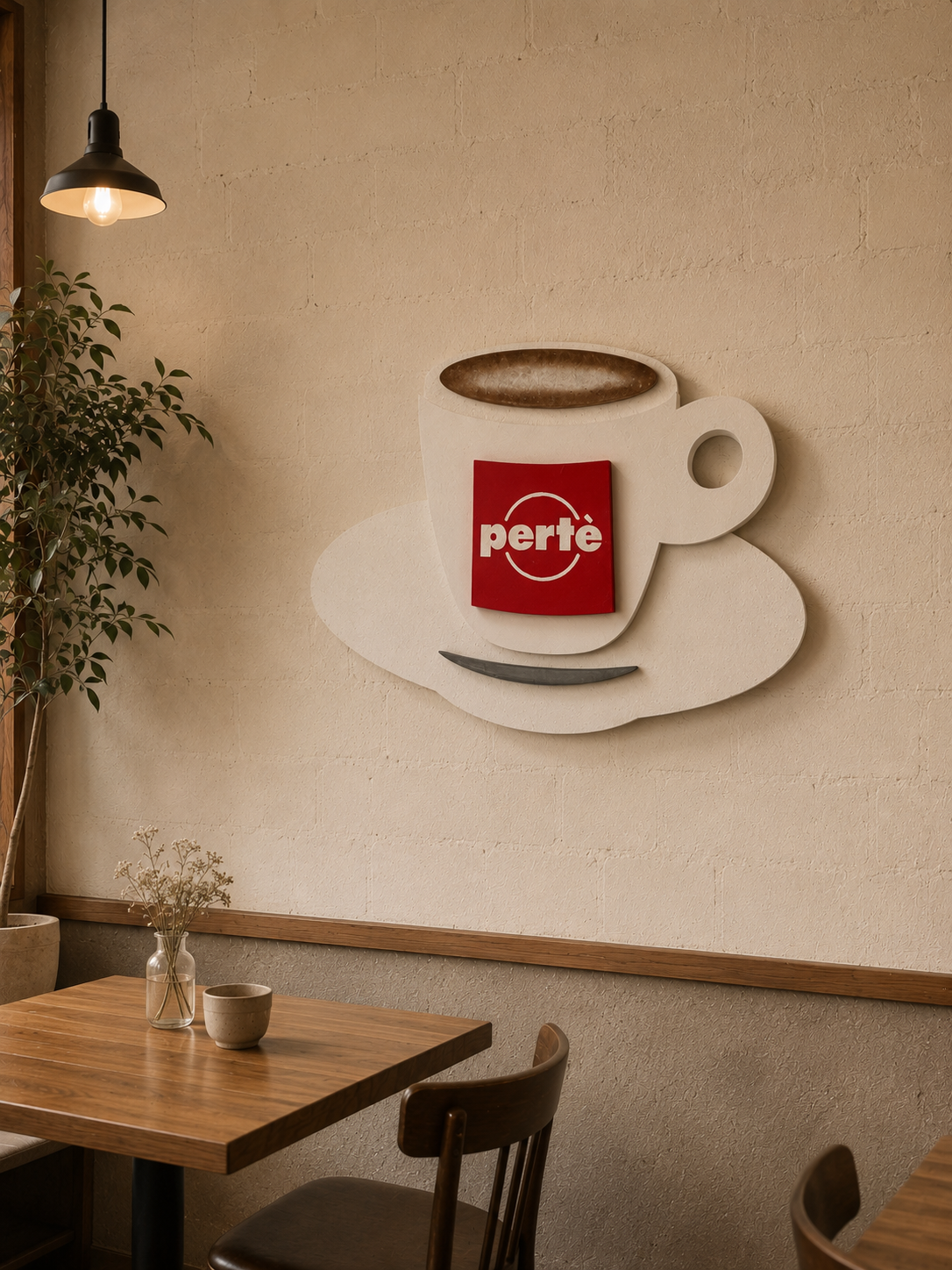 Caffè Pertè faldekoráció