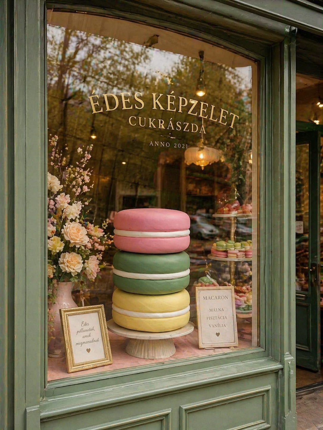 Macaron dekoráció