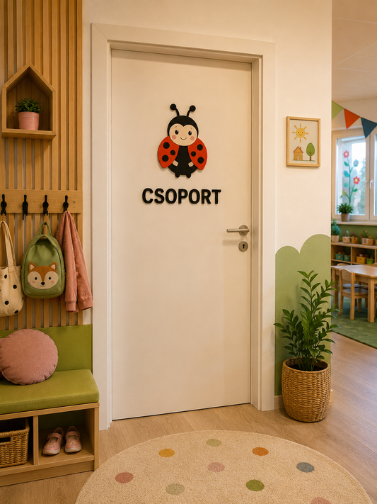 Óvodai csoport jelek ajtóra