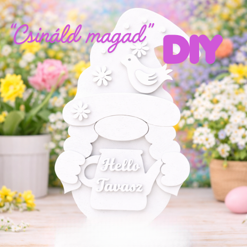 DIY- "csináld magad" Hello Tavasz manó