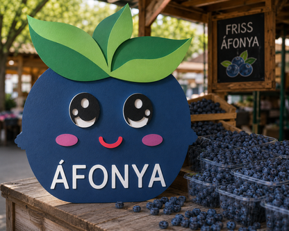 Vidám áfonya dekoráció