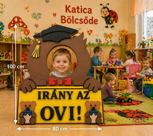 Ballagási ajándék ötlet - kukucskáló bagoly bölcsiseknek