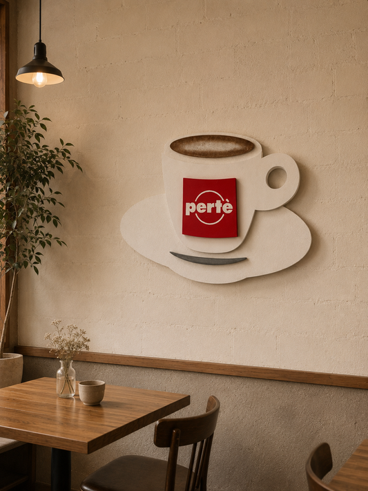 Caffè Pertè faldekoráció